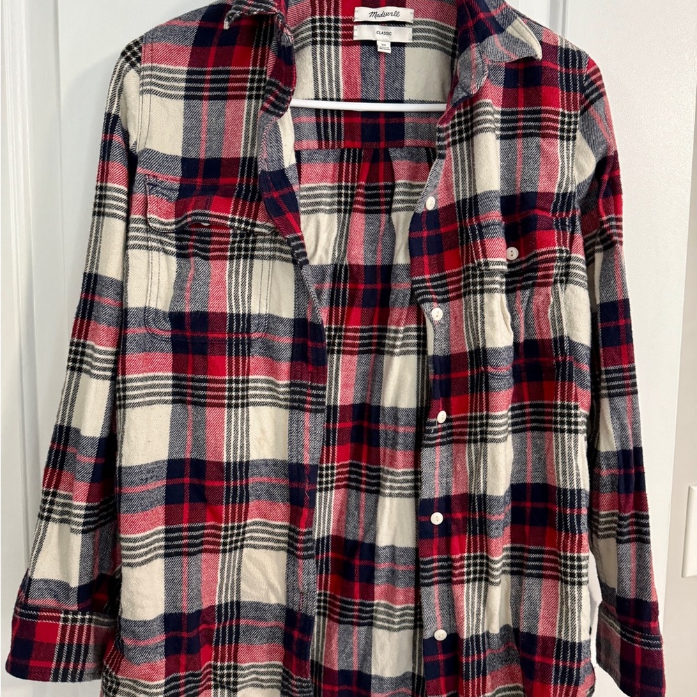 Madewell Women’s Flannel Shirt XS